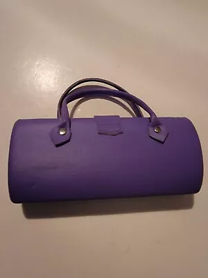 Vintage Clutch Purse Case Soild Purple Travel • $13.19