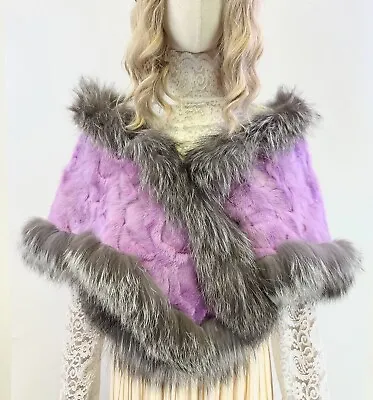 New Women’s 100%Handmade Genuine Mink Fur Stole Shrug Body Wrap Wedding Party OS • $159