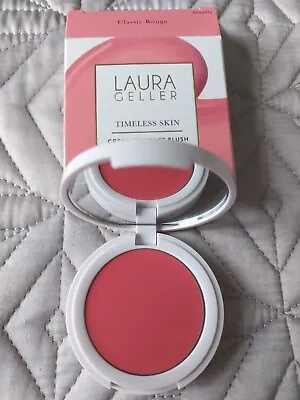 Laura Geller Cream Compact Blush In Classic Rouge Full Size~New Boxed • £18.99