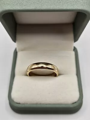 Heavy 9ct Yellow Gold Lord OF The Rings  The One Ring   Elvish Ring Size Z 1/2 • $832.51