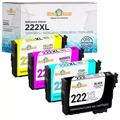 222XL Replacement Ink Cartridges For Epson T222XL Epson WF-2960 XP-5200 Printer • $24.95