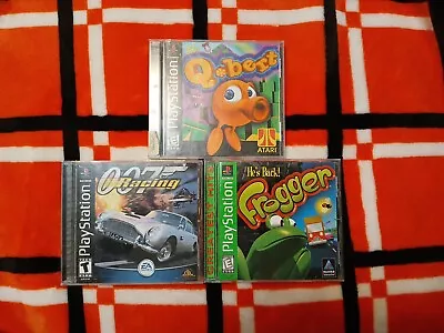 Frogger  007 Racing Q*bert Ps1 Game Bundle • $20