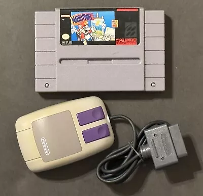 SNES Super Nintendo Mario Paint With Mouse Authentic • $27.95