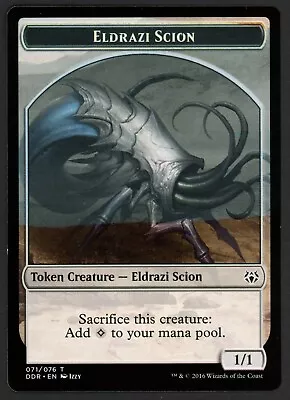 ***Eldrazi Scion Token Oil Spill Misprint*** MTG Duel Deck Magic Kid Icarus • $5.55