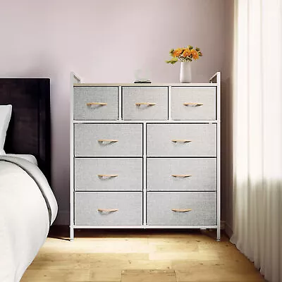 9 Drawers Dresser Tower Storage Furniture Chest Of Drawer Bedroom Organizer • $99.99