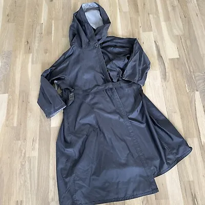 Mycra Pac Reversible Rain Jacket Coat Silver Gray Petite P • $50