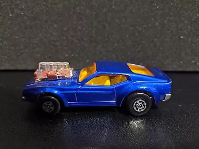 Lesney Matchbox Rolamatics Mustang Piston Popper No.10 Blue United Kingdom • $8