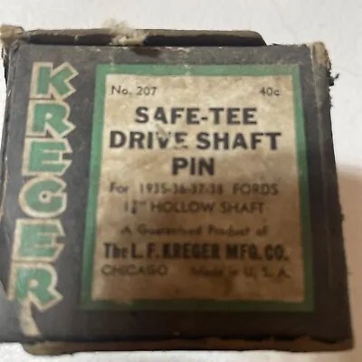 Safe-tee Drive Shaft Pin By Kreger  Classic Cars Vintage Car Parts • $24.99