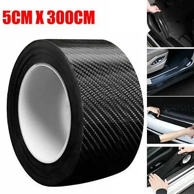 Carbon Fiber Car Parts Door Sill Protector Scuff Plate Trim Sticker Accessories • $11.69