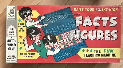 RARE Vintage 1960s MB Chad Valley FACTS & FIGURES Educational Learning Game VGC • £23.99