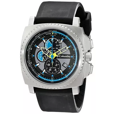 Columbia AQ Alti Silicone Strap Chronograph Mineral Crystal Quartz Analog Watch • $69.95