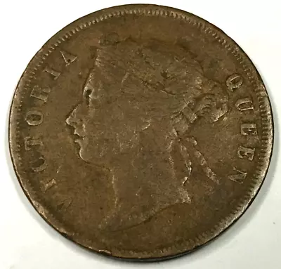 1883 Straits Settlements One Cent • $89.10