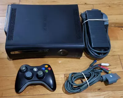 $72.89 • Buy Xbox 360 Elite 120GB Bundle Black Console, Controller, Power, AV Cable, TESTED!