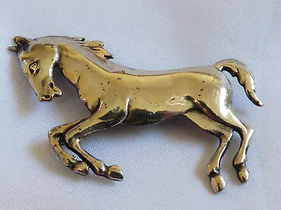 Vintage Detailed Sterling Silver 925 Horse Pin Brooch  • $51