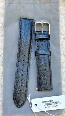 Michele Black Leather 18mm Watch Strap • $95