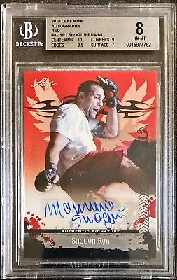 Shogun Rua 2010 Leaf Mma Auto Bgs 8 - Ufc Mauricio Red 85 Print Run Au-sr1 Rc • $179.99