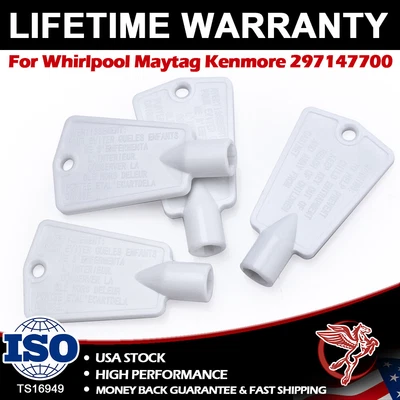 $6.99 • Buy 4X Frigidaire Freezer Door Lock Key For Whirlpool Maytag Kenmore 297147700