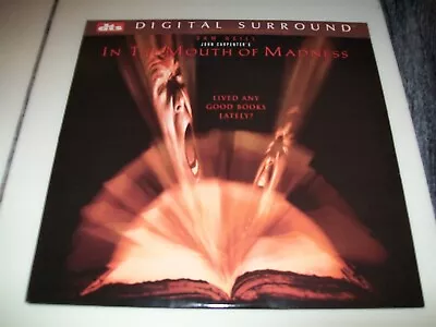 IN THE MOUTH OF MADNESS DTS Laserdisc WIDESCREEN SPECIAL EDITION JOHN CARPENTER! • $59.99