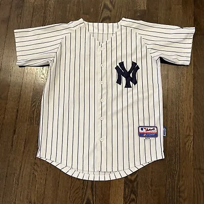 New York Yankees Jersey Mariano Rivera Mens Size 48 White Pinstripe • $47.99