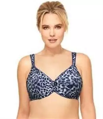 NEW Wacoal 36C Awareness Full Coverage Underwire Bra 855167 BLUE Cheetah #73987 • $44.99