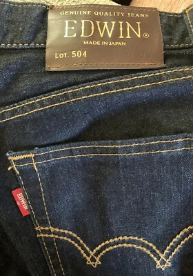 Edwin Japanese  Jeans Made In Japan Lot 504 Size 30x31 Nice Actual Size Is 32x32 • $39.99
