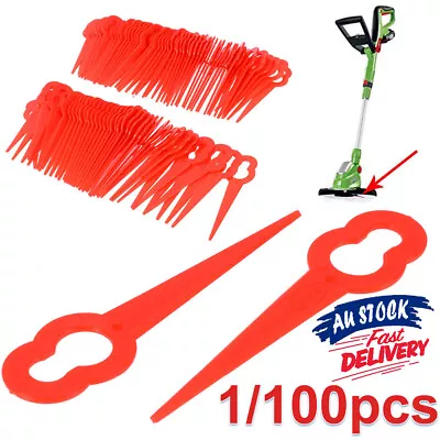 10/100 Pcs Grass Trimmer Blades Plastic NEW Compatible With KULLER OZITO BOSCH • $9.85