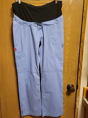 Lite Blue Maternity Scrub Pants Bt Dickies.  Sz Md. Excellent Condition • $11