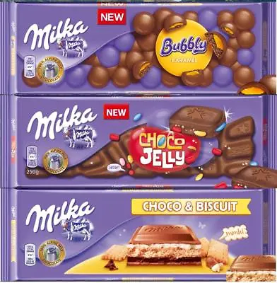 Big Huge Giant Milka Chocolate Xxl From Poland - 250g-300g - Jelly Oreo Caramel • £9.67