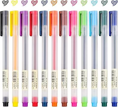 Colored Rollerball Pens Fine Point Smooth Writing Gel Pens 24PCS Assorted Color  • $11.19