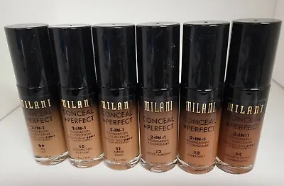Milani Conceal + Perfect 2-In-1 Liquid Foundation + Concealer 1oz YOU CHOOSE • $9.50