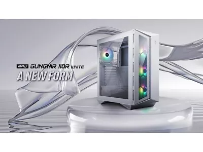 MSI MPG GUNGNIR 110R White ABS / Tempered Glass ATX Mid Tower Computer Case • $69.99