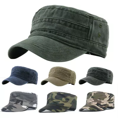 Men Cap Army Hat Cadet Castro Military Patrol Baseball Summer Camo Camouflage • $7.66