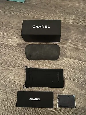 Genuine Chanel Large Grey Glasses Case • £25