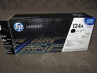 HP Q6000A Black Toner Cartridge Genuine OEM 124A LaserJet 1600 2600 2605 CM1015 • $40