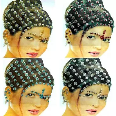 Bollywood Hair Jewelry Forehead Jewelry Bindis Tikka Carnival Salwar Kameez Sari • £5.70