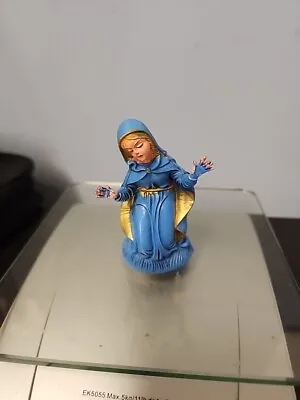 Vintage Mother Mary Creche Figure Christmas Nativity  Italy Plastic Replacement • $5.98