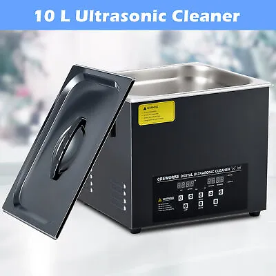 CREWORKS 10L Digital Sonic Cleaner For Retainer Glasses Auto Part W 600W Heater • $149.99