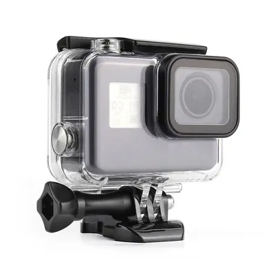 Black Camera Accessories 45m Diving Waterproof Housing Case For GoPro Hero 5 6 7 • $19.49