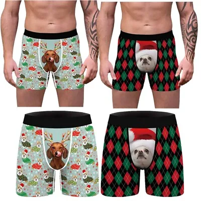 US Mens Bottoms Cosplay Boxer Briefs Hot Pants Shorts Stretchy Costume Carnival • $11.83