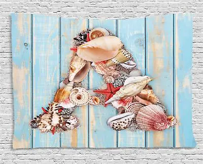 Seashell Letters Tapestry Wall Hanging Form Bedroom Dorm Room Decor 2 Sizes • $29.99