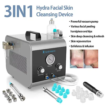3 In1 Hydro Dermabrasion Machine Cleansing Skin Rejuvenation Hydra Spa Facial • $477.75