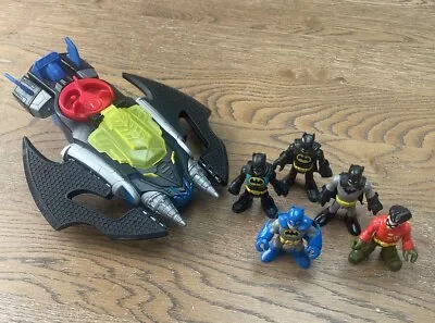 Imaginext Batman & Robin Figures And Vehicle Bundle DC Comics  • £8.50