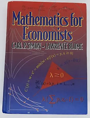 Mathematics For Economists • $28.82