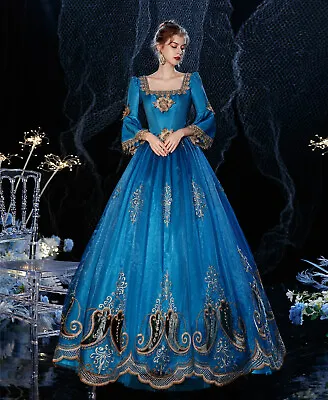 Victorian Marie Antoinette Rococo Dress Halloween Women's Costume Baroque  • $139