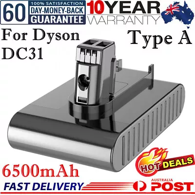 6500mAh 22.2V Battery For Dyson Type A DC31 DC34 DC35 DC44 DC45 Animal Exclusive • $34.98