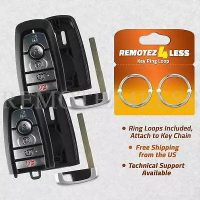 2 For 2020 Ford Escape Replacement Remote Fob Shell Case Pad Key Blade 5b Hatch • $14.95