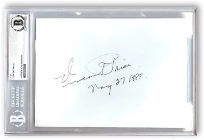 Vincent Price Signed Autographed Cut Signature Hollywood Actor Legend BAS 0504 • $349.99