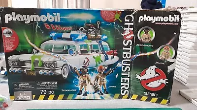 PLAYMOBIL 9220 Ghostbusters Ecto-1 Vehicle With Lights And Sounds Complete. • £35