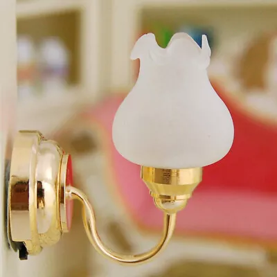 1:12 Scale Dollhouse Miniature LED Flower Bud Wall Lamps Bedroom Lights Decor • $32.25