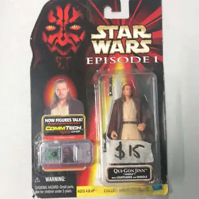 Hasbro Star Wars Qui-Gon Jinn Of Naboo W/Lightsaber And Handle Action Figure • $10